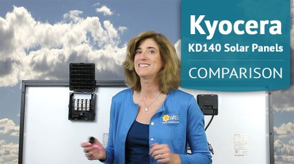 Comparing Kyocera KD140 solar panels