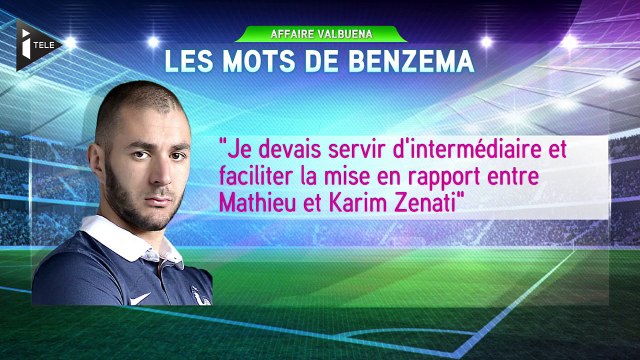 Affaire Valbuena: Karim Benzema reconnait son rôle d'intermédiaire