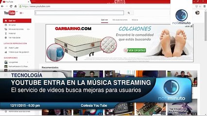 You Tube entró al mercado de la música streaming