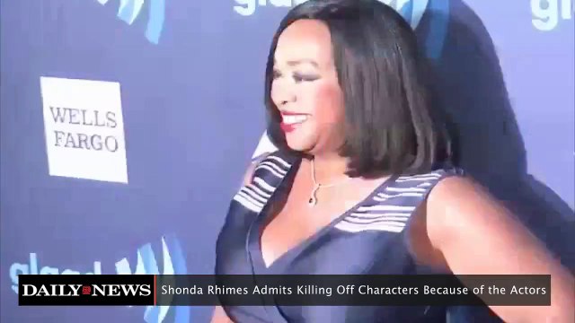 Shonda Rhimes Admits Killing Off Characters Because of the Actors