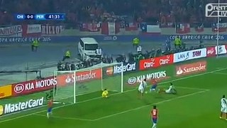 Gol de Eduardo Vargas ~ Chile vs Peru | Copa América Semi Final 29.06.2015