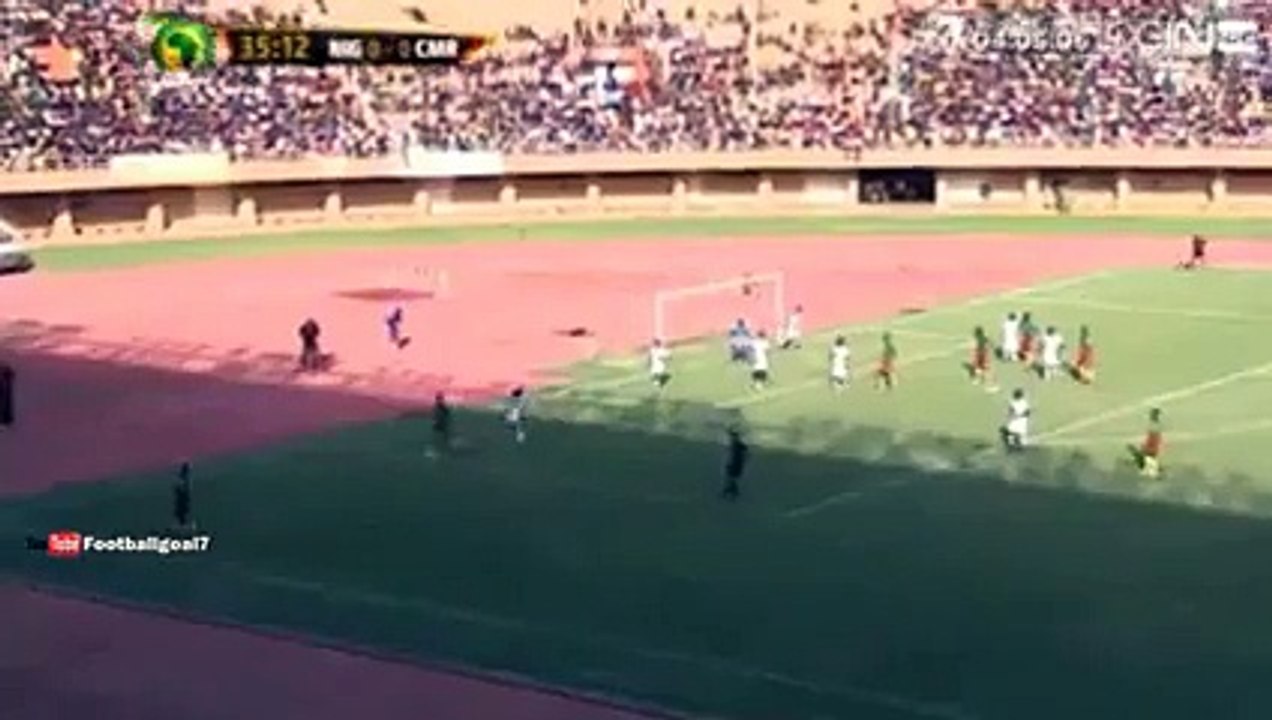 Niger - Cameroon 0-3. Stephane Mbia Goal. CAF Qualification 13⁄11⁄2015