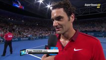 Roger Federer vs James Duckworth Interview Brisbane Open 2015 QuarterFinals