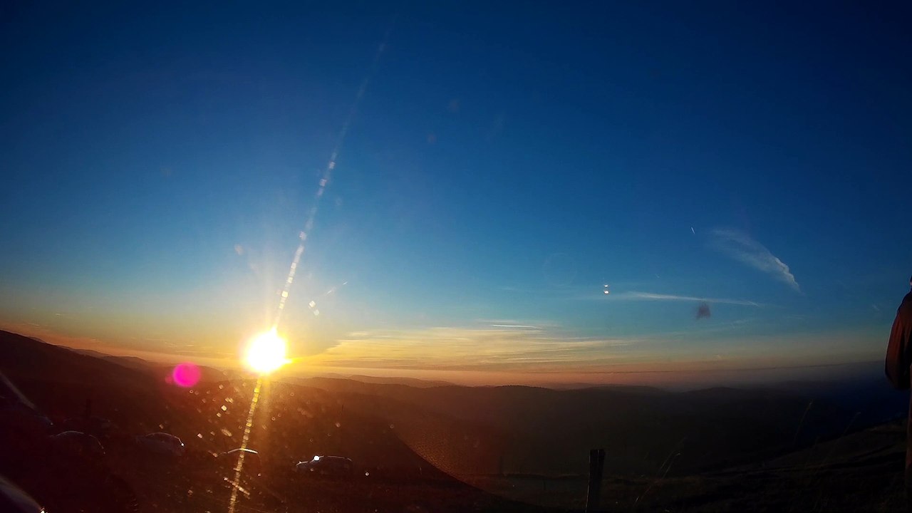 Time Lapse Soleil couchant au Hohneck (11-11-2015)
