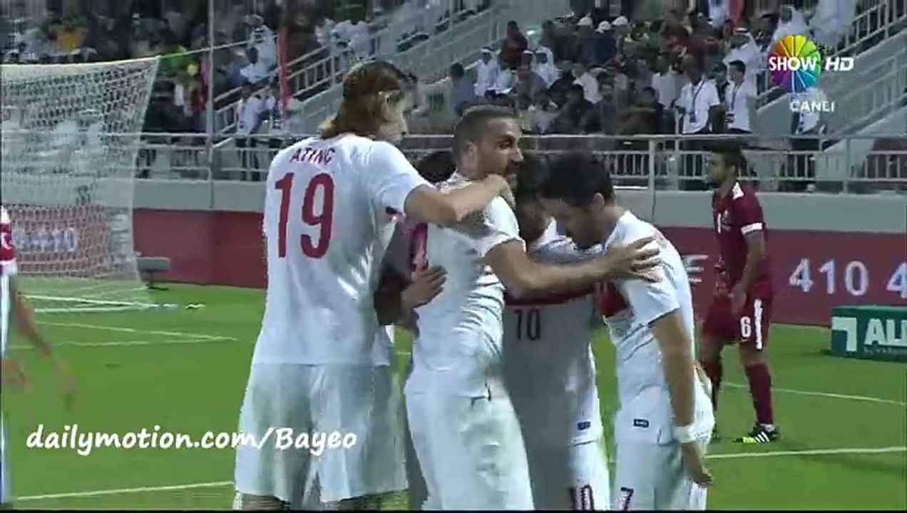Goal Cenk Tosun - Qatar 1-2 Turkey - 13-11-2015 - Friendly Match