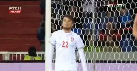 Zoran Tosic Fantastic Shot | Czech Republic vs Serbia - Friendly Match 13-11-2015