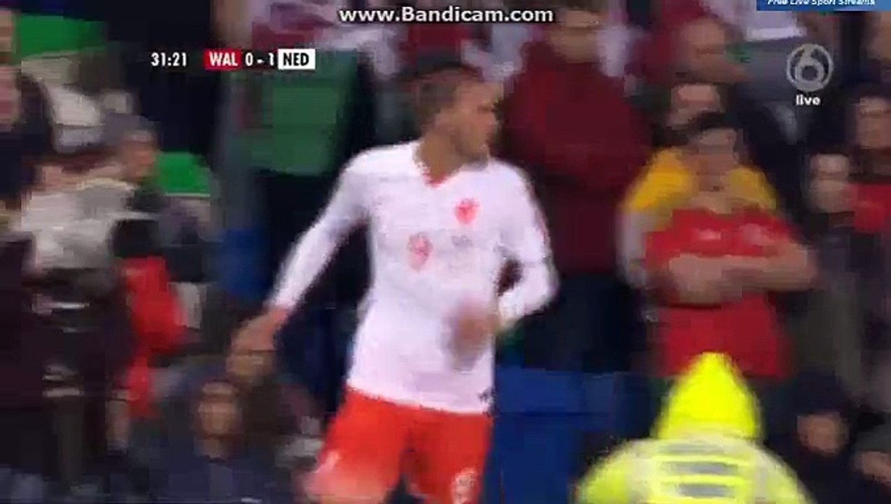 Bas Dost Incredible GOAL Wales 0-1 Netherlands 13.11.2015 HD