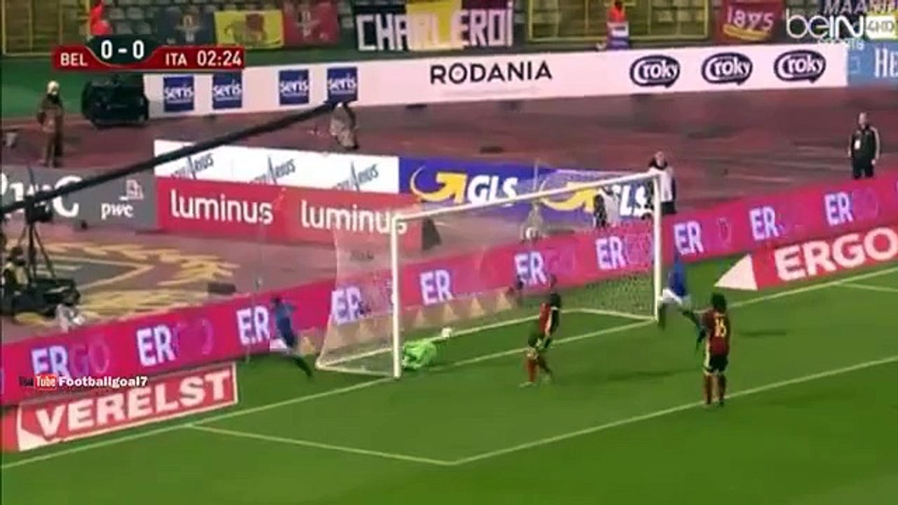 Antonio Candreva Goal - Belgium vs Italy 0-1 (Freindly Match) 2015