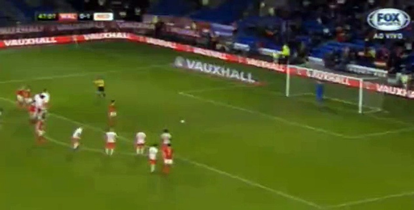 Joe Ledley Goal Wales 1 - 1 Netherlands Friendly Match 13-11-2015