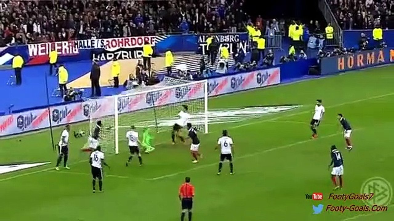 Olivier Giroud Goal - France vs Germany 1-0 (Friendly Match 2015)