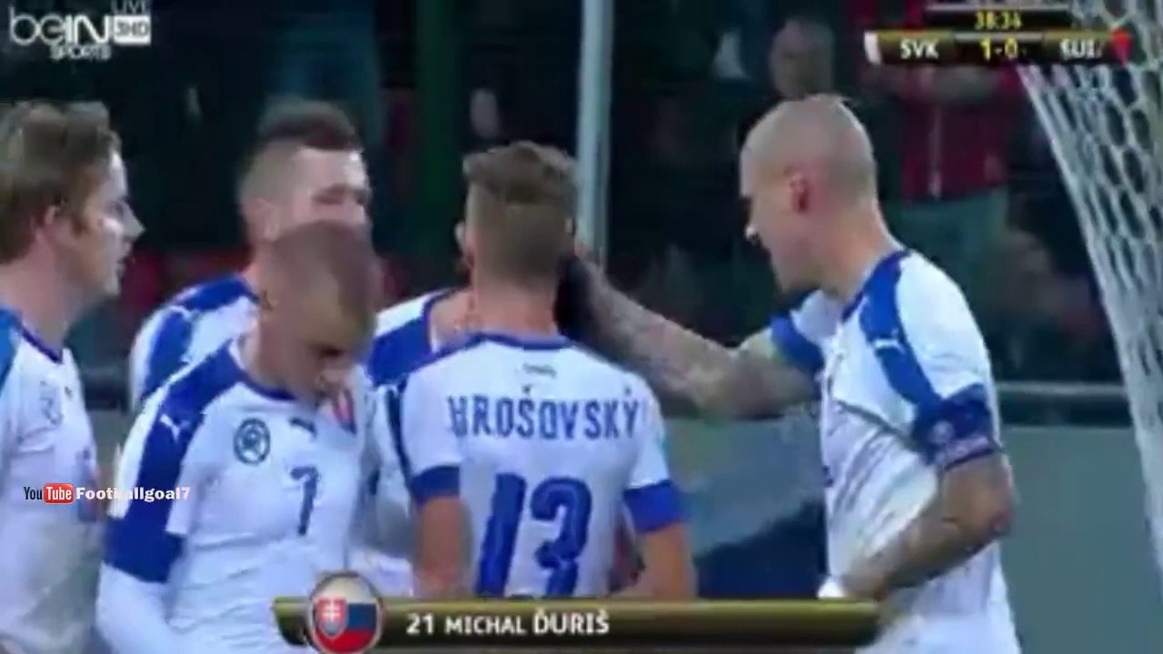 Michal Duris Goal | Slovakia vs Switzerland 1-0 (Friendly Match) 13.11.2015 HD