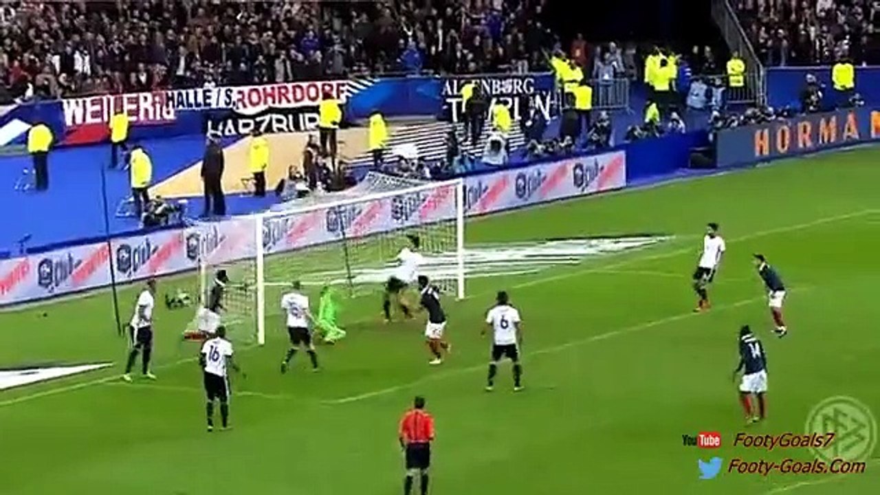 Olivier Giroud Goal - France vs Germany 1-0 (Friendly Match 2015)