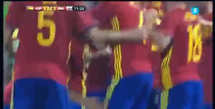 Mario Gaspar Goal Spain 1 - 0 England Friendly Match 13-11-2015