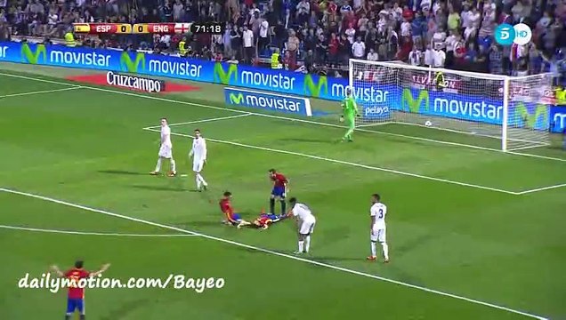 Mario Goal - Spain 1-0 England - 13-11-2015 Friendly Match