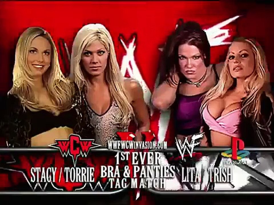 Trish Stratus vs Terri Runells Featuring Stacy Keibler, Torrie Wilson,