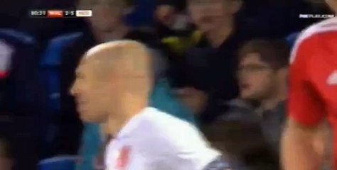 Arjen Robben Goal Wales 2 - 3 Netherlands Friendly Match 13-11-2015