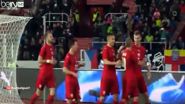 Czech Republic 4-1 Serbia | All Goals and Full Highlights 13.11.2015 HD