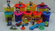 Play Doh and Kinder Surprise Eggs Minions Mickey Mouse