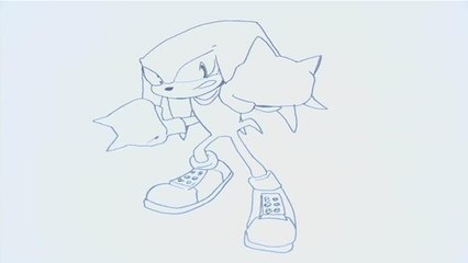 How To Draw Knuckles On Sonic The Hedgehog