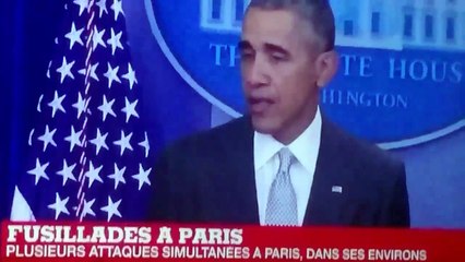Barack Obama soutient Paris (Fusillade 13 novembre 2015)