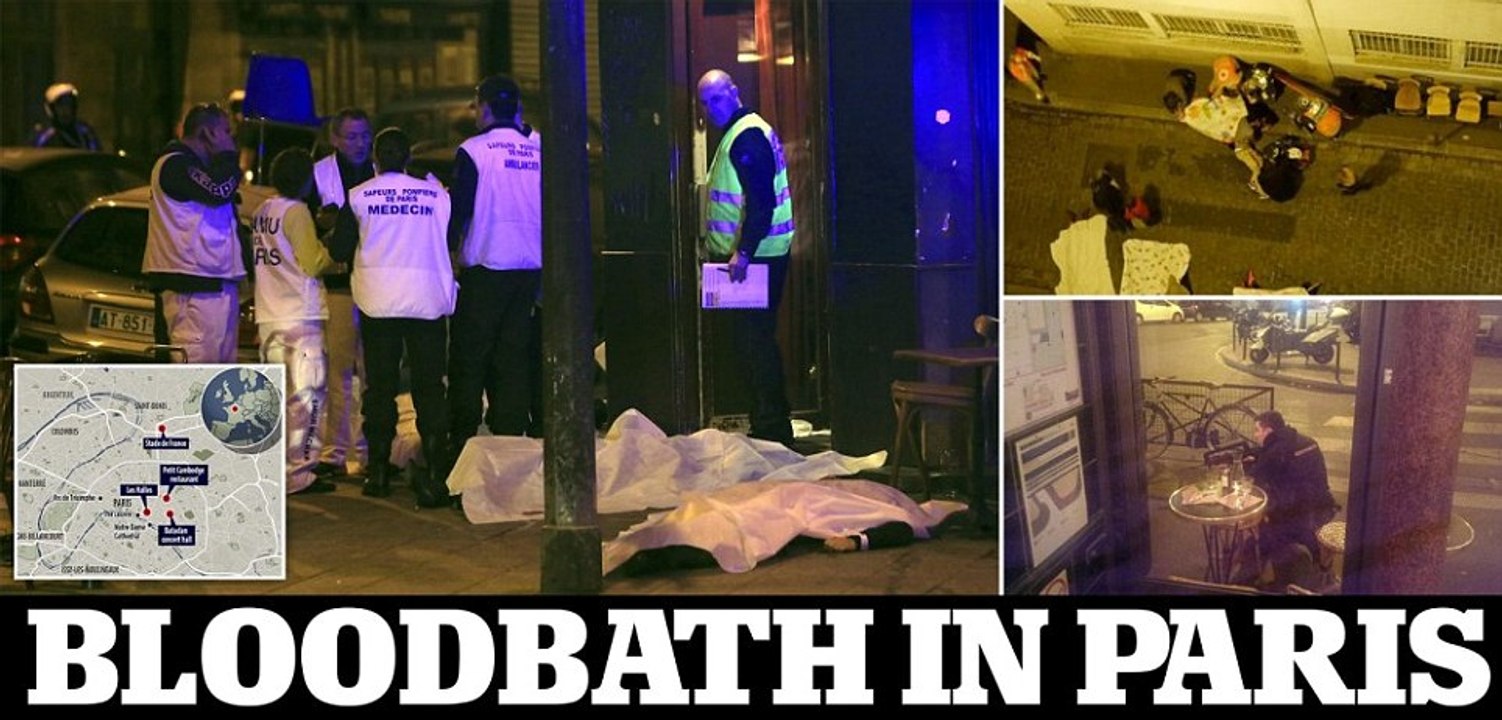 Terrorist attack in Paris-2015  | Up to 140 dead in series of terror attacks | Full Video