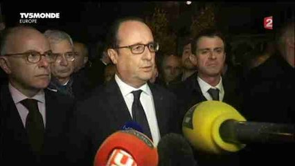 Hollande visita el local donde murieron al menos 70 personas