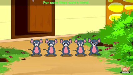 Five Little Naughty Mice - Nursery Rhyme with Karaoke