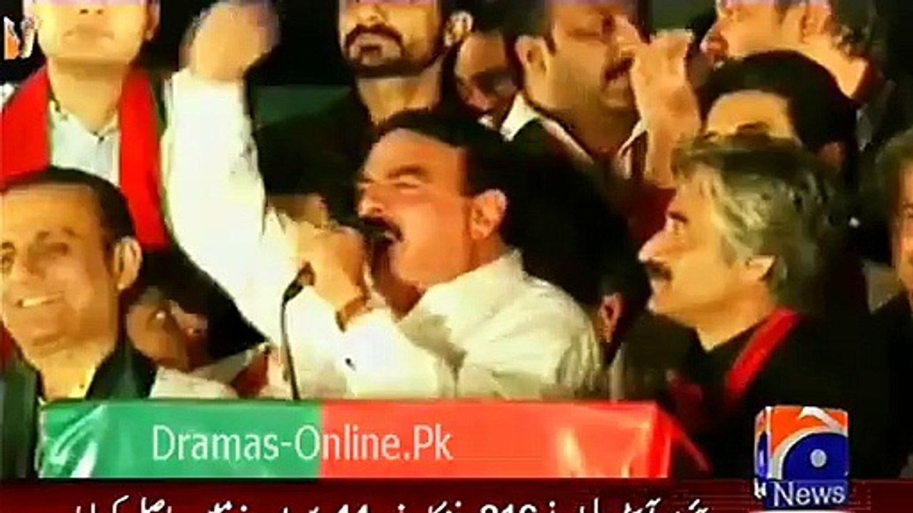 Sheikh Rasheed Speech in Azadi March - Tezabi Totay on Geo Tez 2014 - Video Dailymotion