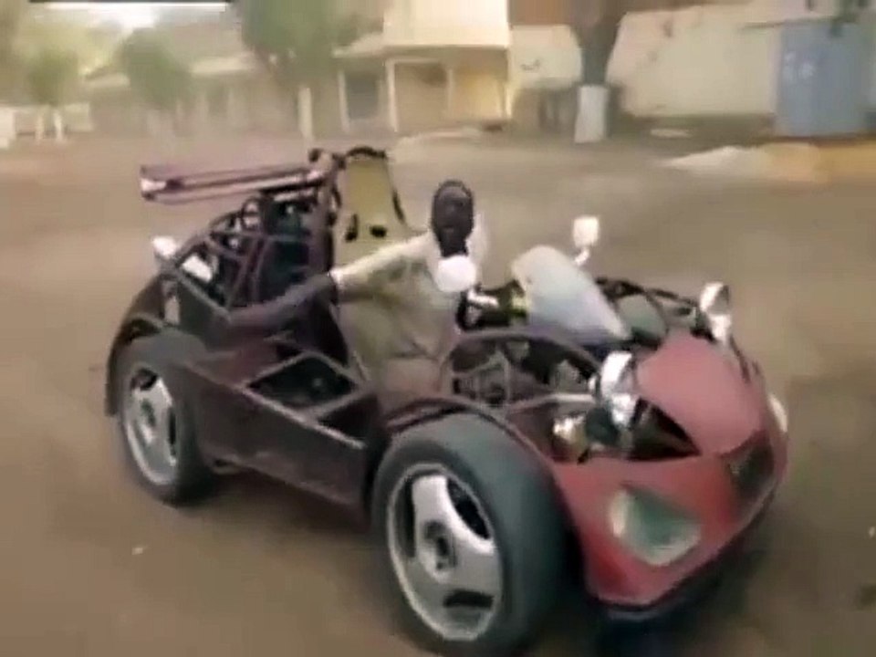 Man builds car made from scrap