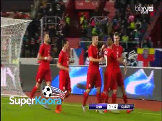 اهداف مباراة ( التشيك 4-1 صربيا ) مباراة ودية