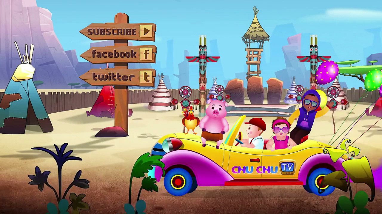 Ten Little Indians Nursery Rhyme | Popular Number Nursery Rhymes For Children by ChuChu TV