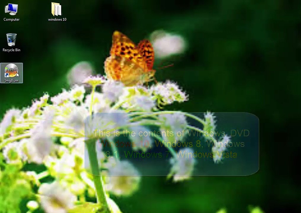 How To Create Bootable Windows 10 ISO From Files/Folders = Img Burn