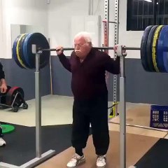 84 years old and still doing squats
