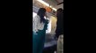 Woman Sprays Man In The Face On Subway Train