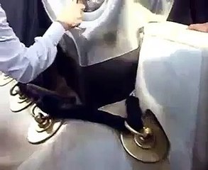 Cleaning and Maintenance of Hajr e Aswad . EXCLUSIVE VIDEO