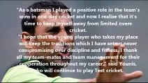 Pakistani legend batsman Younis Khan retires from ODI cricket 2015 - Tribute to legend
