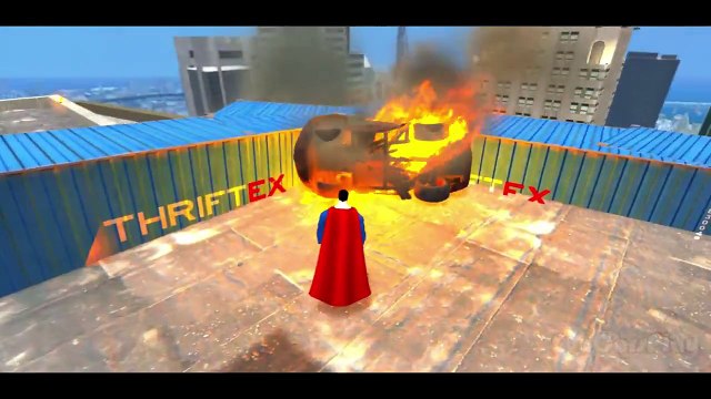 Superman Smash Party with Custom Spiderman, Batman & Superman Lightning McQueen Cars