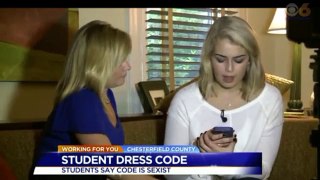 Virginia high schooler protests dress code rules