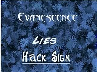 AMV Evanescence - Lies (Hack Sign)