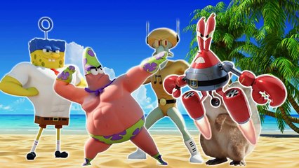 SpongeBob Out of Water Finger Family/Nursery Rhymes [Dancing Kids TV]