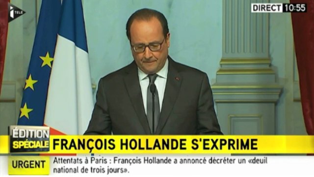 Attentats de Paris : C'est un acte de guerre