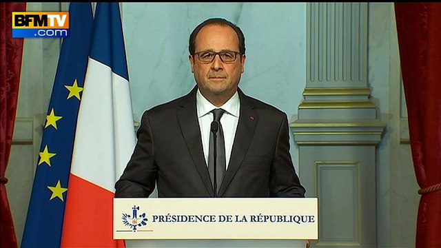 Attentats de Paris: Hollande dénonce un acte de guerre commis par Daesh