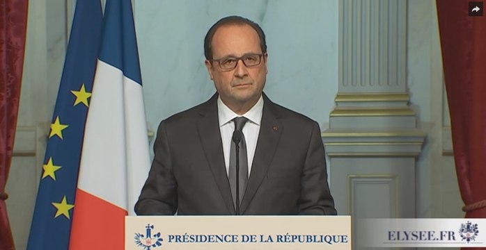 Attentats de Paris : François Hollande dénonce un acte d'une barbarie absolue