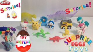 Surprise eggs Dinosaur Surprise eggs candy and toys Cars Donald duck Hello Kitty Pokemon
