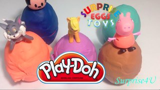 Play doh Surprise eggs Peppa pig My little pony Tom and Jerry