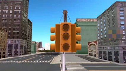 Spiderman Stop Says Red Light Rhymes for Children _ Spiderman Cartoon 3D Animated Video for Babies