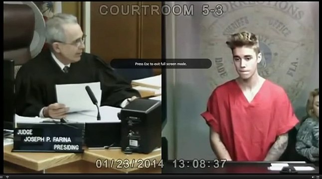 Justin Bieber Court VIDEO Justin Bieber Arrested DUI & Drag Racing Reaction