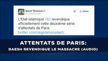 Attentats à Paris: Daesh revendique le massacre dans un communiqué audio