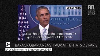 Barack Obama : "Liberté, Égalité et Fraternité ne sont pas que des valeurs de la France"