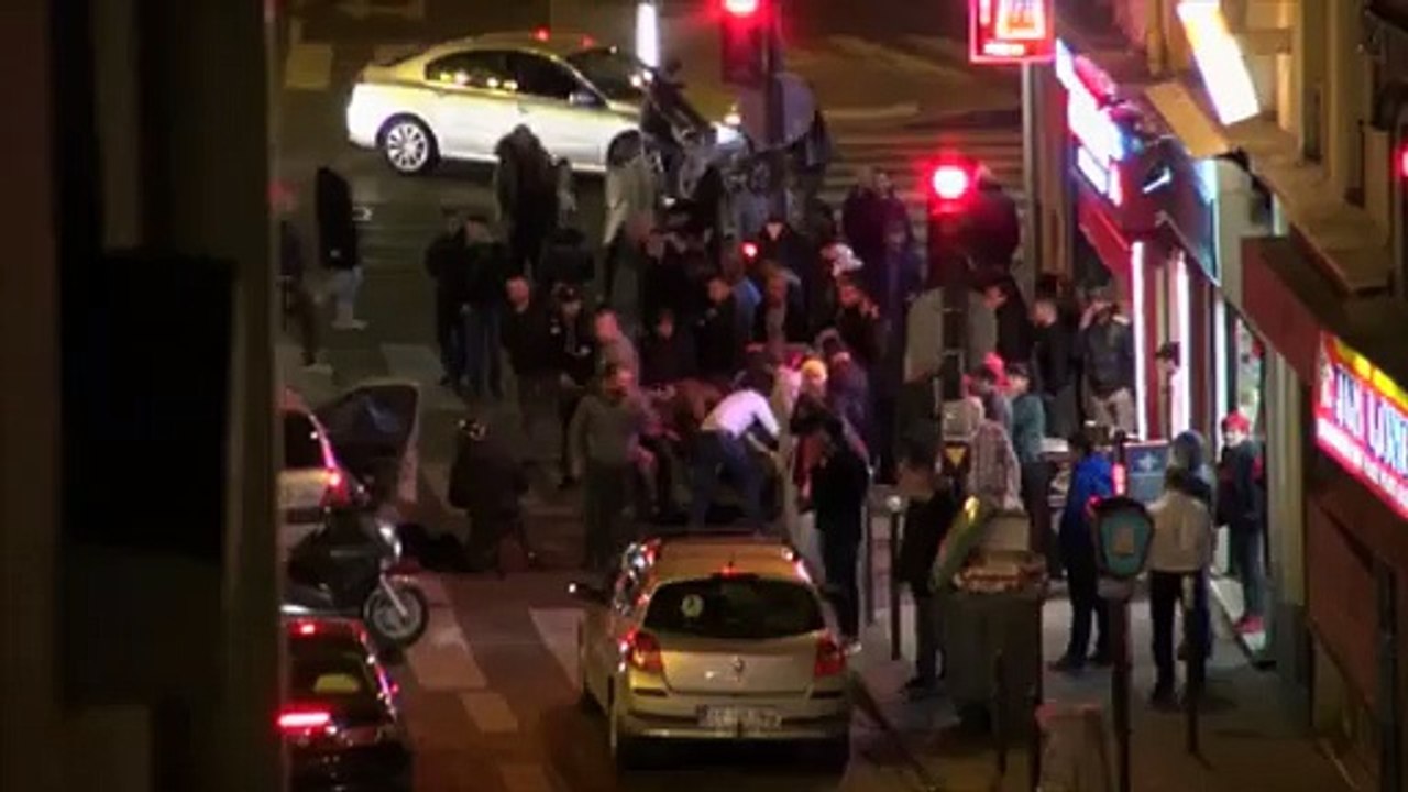 Attaques à Paris  scène rue du Faubourg-du-Temple